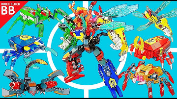 LEGO Combiner Insecticons ⚡️ Speed Build How to make Robot Transformers King-Ohger 6in1 Sembo 103132