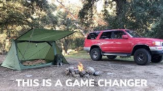 Solo Overnighter Using The Backwoods Bungalow 2.0 by Onetigris and Bacon Popcorn