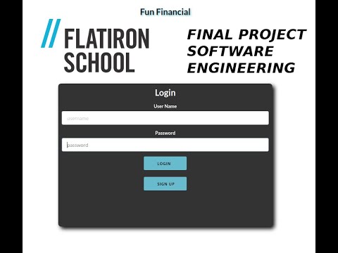 Fun Financial  - FlatIron School Software Engineering Final Project