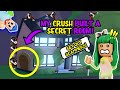 MY *CRUSH* BUILT a *SECRET TINY ROOM* for UNDERCOVER TT SCAMMERS to SPY ON ME in Adopt Me Roblox!