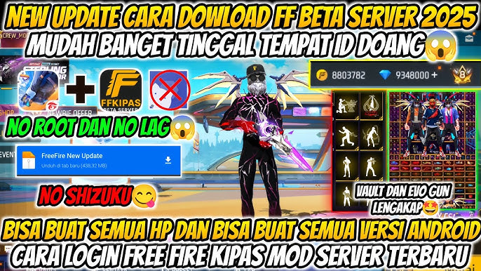 UPDATE FF KIPAS‼️CARA DOWNLOAD FF BETA TESTING DI ANDROID TERBARU 2025 |  WORK 100%🔥 - YouTube