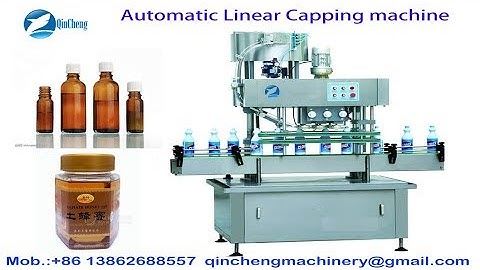 automatic linear capping machine inline capping machine bottle caper