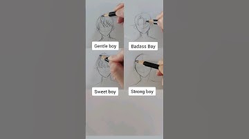 How to draw hair for anime boy (Pt 2) #shorts #draw