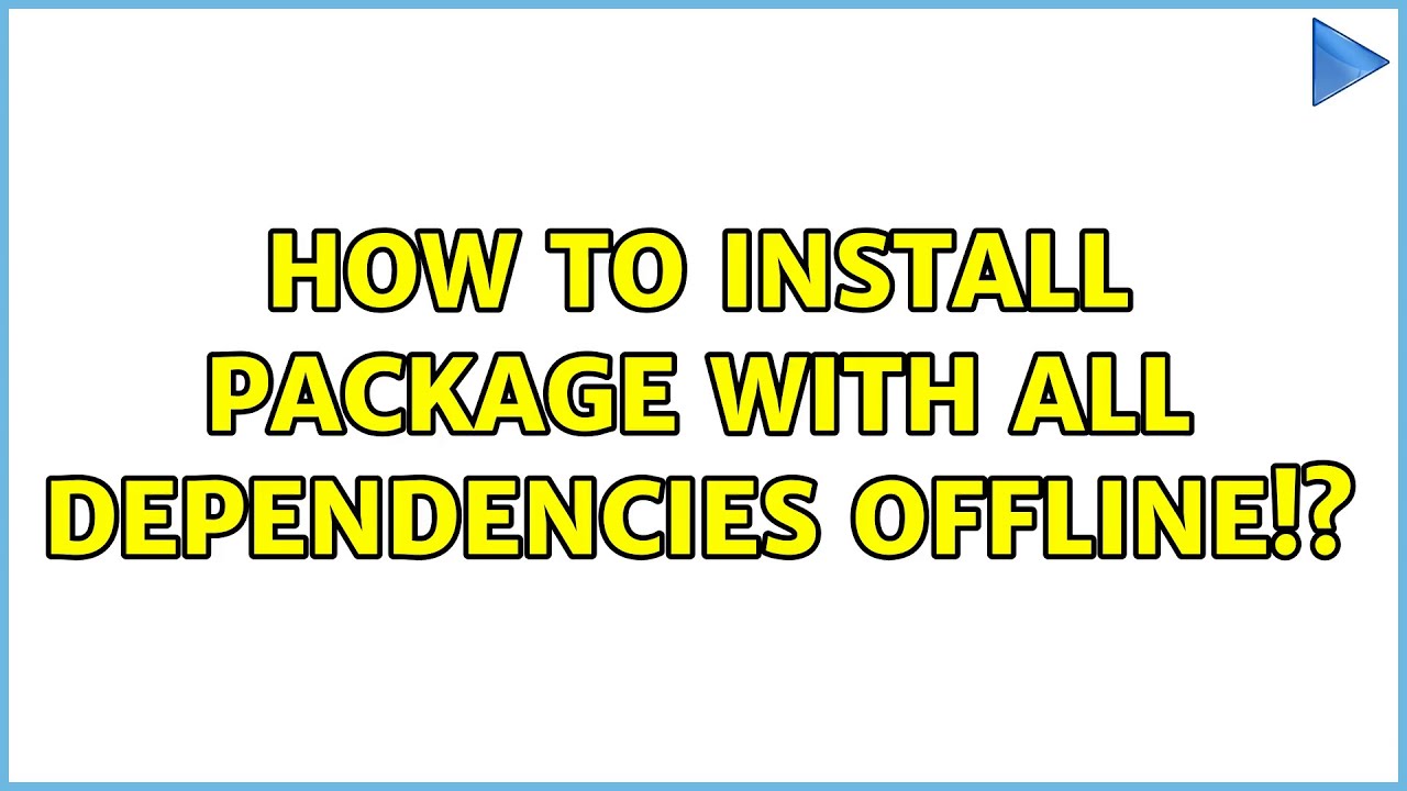 Nuget Install Package With All Dependencies Offline Nuget Install Package With All Dependencies Offline