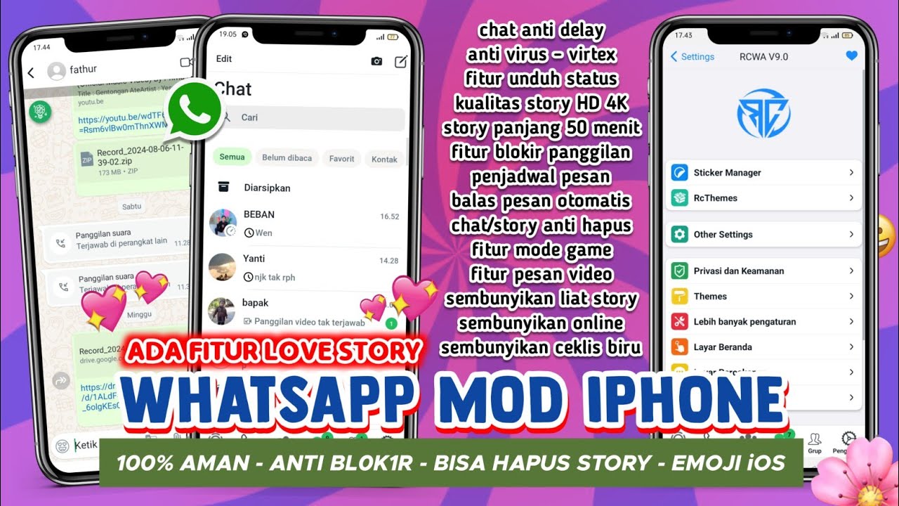 WHATSAPP MOD iPHONE 2024 RC WHATSAPP iOS TERBARU 2024 RC WHATSAPP