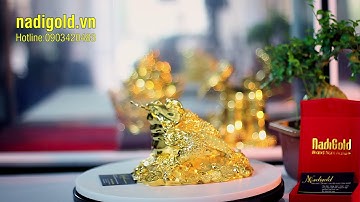 Thiềm thừ mạ vàng 24k, quà tặng chiêu tài lộc ý nghĩa