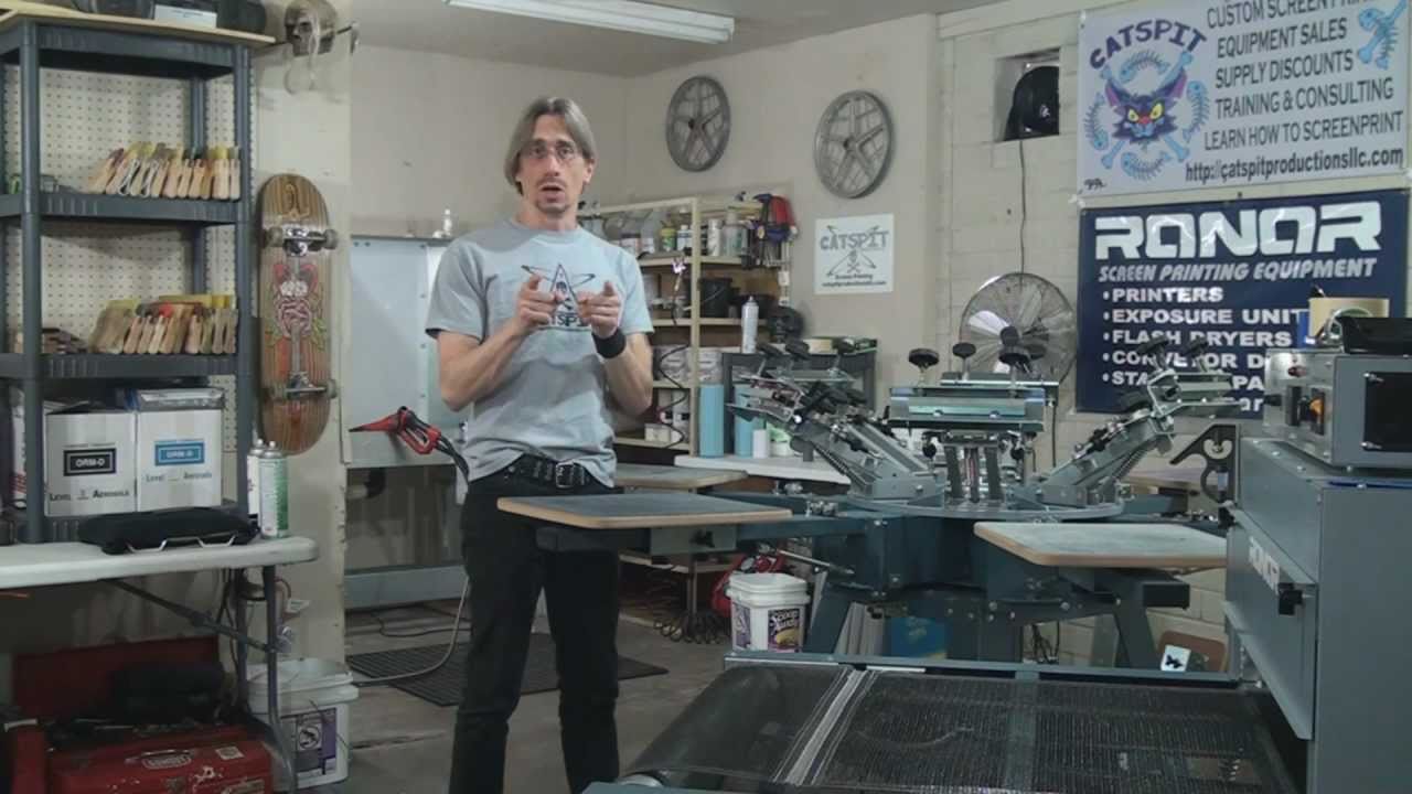 Manual Printing Shop Set Up Tour - YouTube
