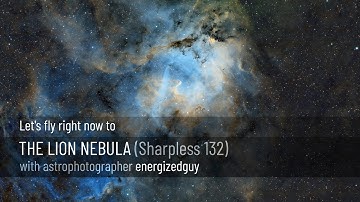 The Lion Nebula (also known as Sharpless 132) by energizedguy