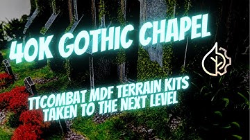 40K Terrain - Gothic Chapel Ruins - (Quick and Easy) Build & Paint Tutorial of a TTCombat MDF Kit
