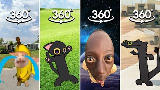 FIND Toothless Dance But Cat and Banana Crying Meme COMPILATION | Finding Challenge 360º VR Video