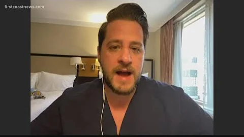 Jacksonville University nursing school graduate working with COVID-19 patients in NYC