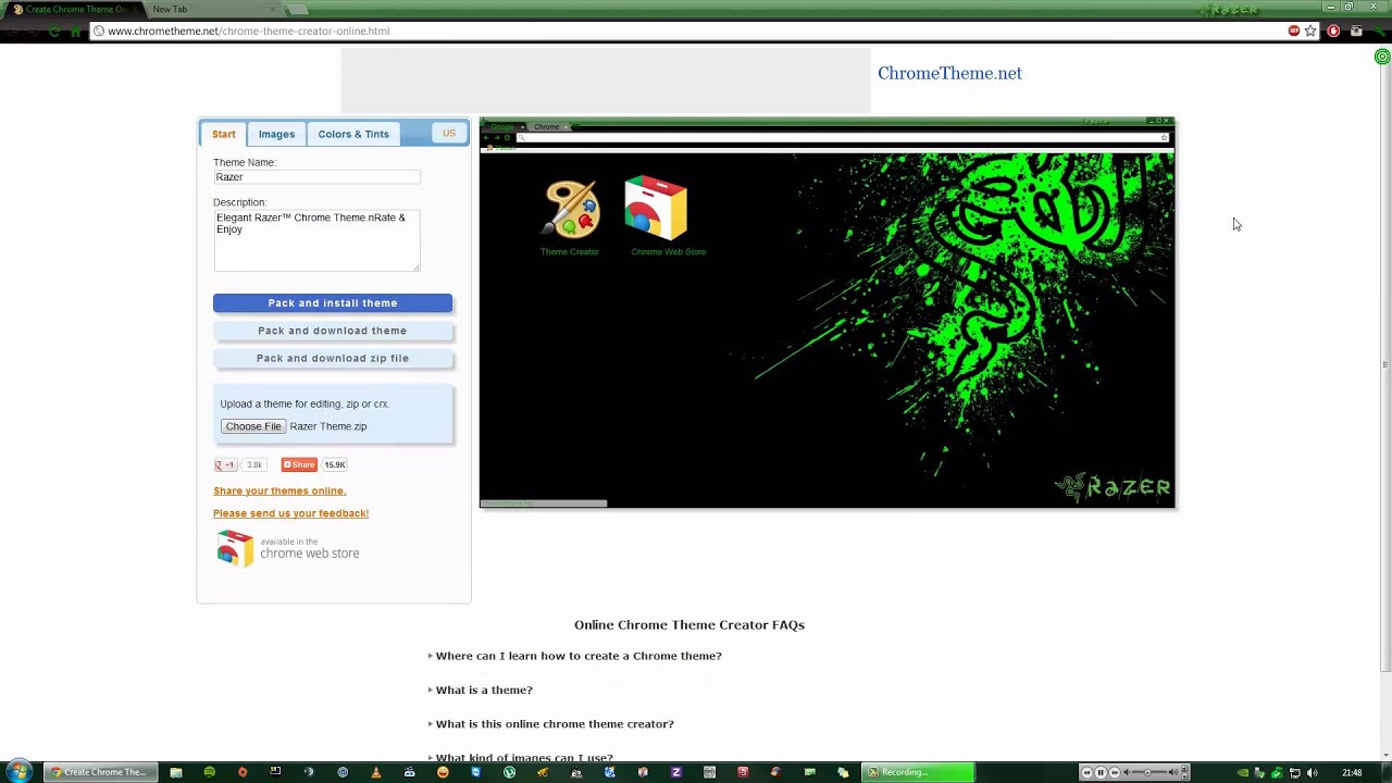 [Download Link] Razer Theme by Senton for Google Chrome - YouTube