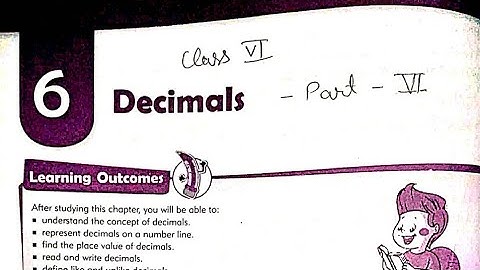 Class 6 math | Chapter 6 Decimals Part 6 | MKD Agrim Academy