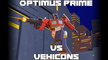 Optimus Prime Vs Vehicons (Blender Animation)