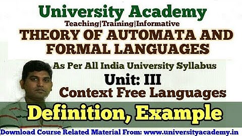 TAFL31:Theory of Automata,Context Free Grammar,Context Free language(CFL) & Derivation in Hindi