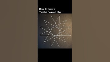 How to draw a Twelve Pointed Star as used in a Rodin Coil
