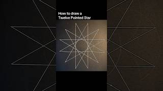 How to draw a Twelve Pointed Star as used in a Rodin Coil