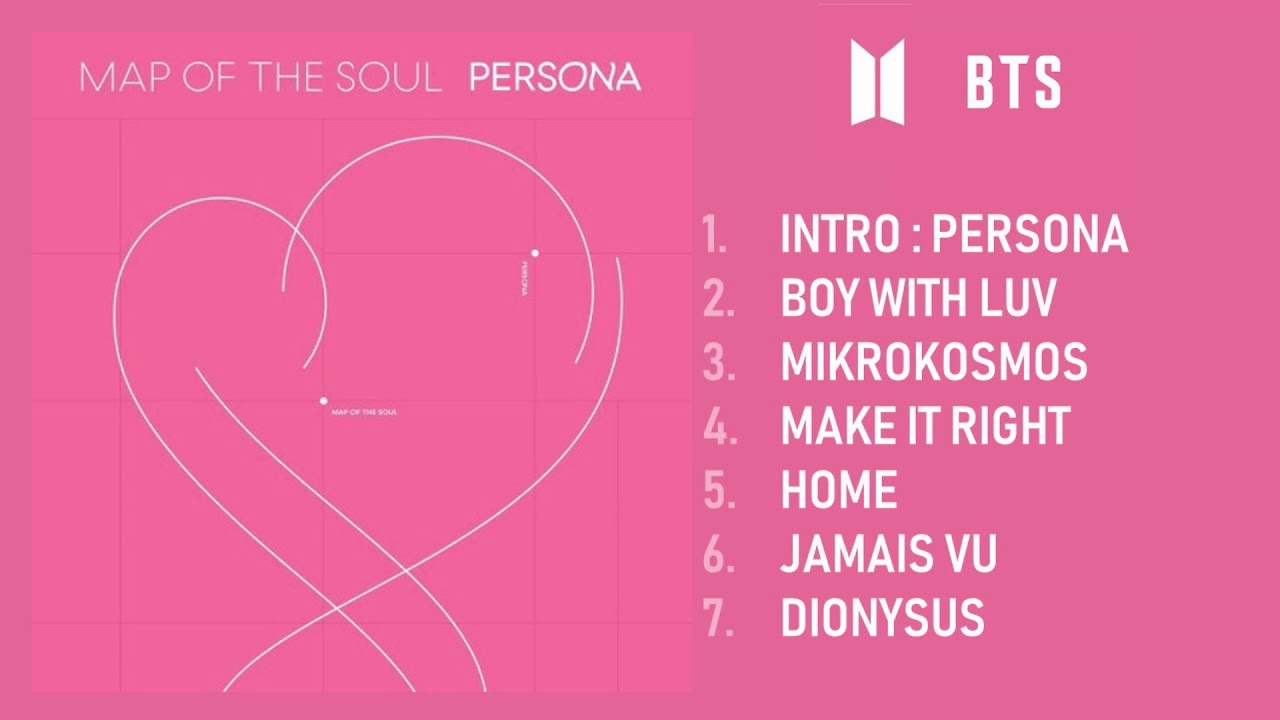 FULL ALBUM] BTS (방탄소년단) - 'MAP OF THE SOUL: PERSONA' - YouTube