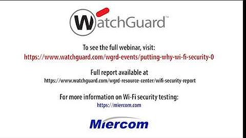 WatchGuard Wi-Fi Security Tested by Miercom