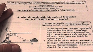 Trig word problem notes