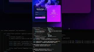 modern Login & Registration | UI #shorts