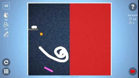 Check out how I solved level 49 in Brain It On! #BrainItOn