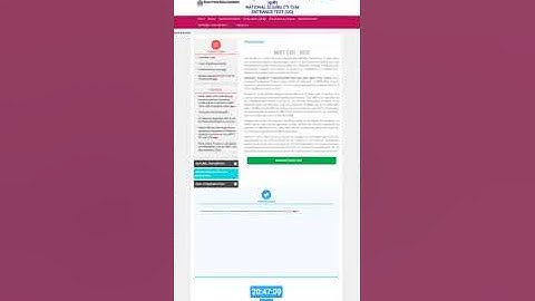 NEET 2020 admit card | recover lost application number and password