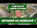 Carr potager surlev vs enterr  avantages et inconvnients