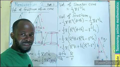 Deriving the Volume of a Cone’s Frustum with Mathematical Precision: Tutorial | Geometry