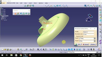 surface command in #catia #excrude ,#revolve ,#offset ,#fill,#multi section surface,#blend