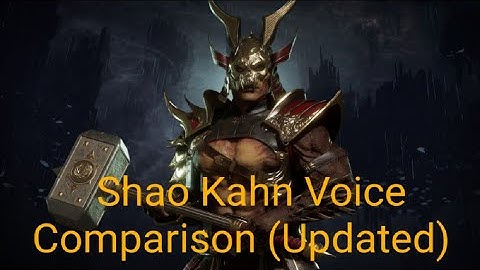 Shao Kahn Voice Comparison (Updated) Reaction
