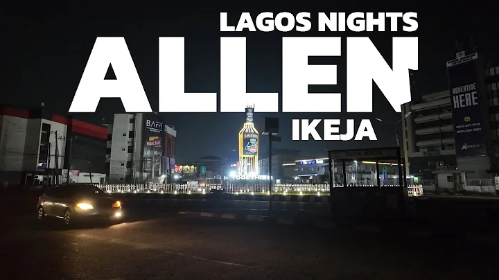 NIGHT LIFE IN LAGOS - Allen Avenue (4k Walking Tour)