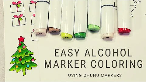 EASY ALCOHOL MARKER COLORING PART 1