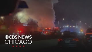 Person killed in fiery crash on Kennedy Expressway