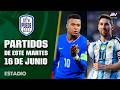 Horarios de los partidos del Mundial este martes 16 de junio | Estadio