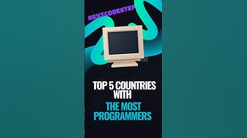Top 5 Countries with the Most Programmers 💻🌎#Programming #Developers #TechStats #LearnCoding #Shorts