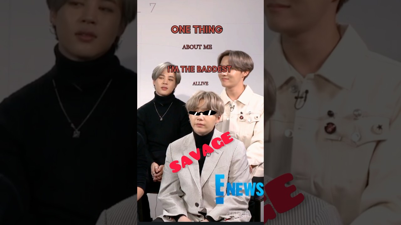 Interviews done with Suga’s savage reply,members to🤣