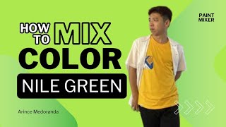 Nile Green Color Paint Mixing Tutorial | Arince Medoranda