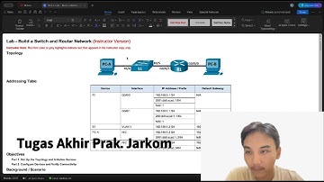 Build a Switch and Router Network | Praktikum Jaringan Komputer (IPv4 & IPv6 Configuration) | Unila