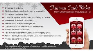 Christmas Greetings && Merry Christmas Cards iOS App (Objective-C / X-Code) | Codecanyon Scripts screenshot 4
