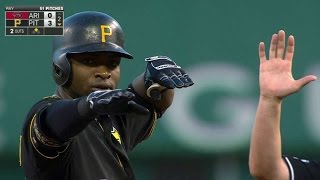 ARI@PIT: Polanco finds the gap for an RBI double
