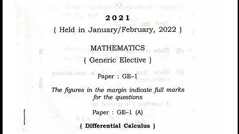 Bsc 1st sem Generic Maths Calculus question paper (2021-22) CBCS Dibrugarh University