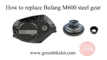how to replace Bafang M600 large steel gear