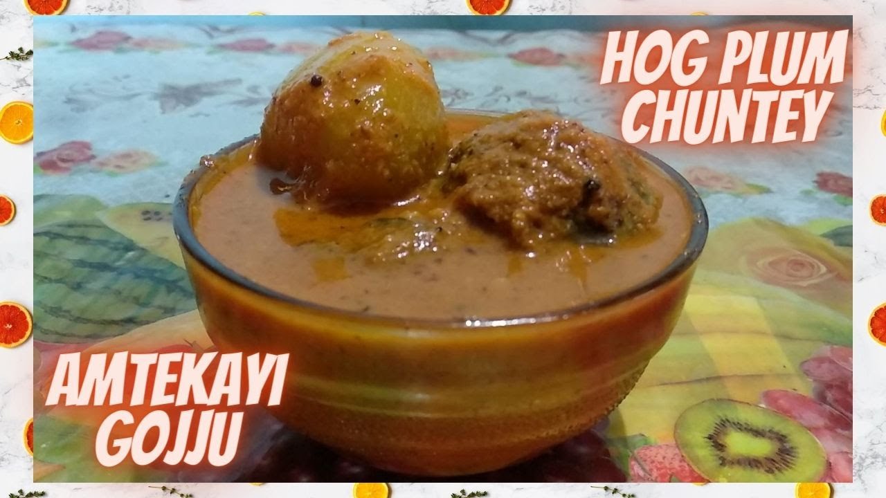Hog Plum( Wild Mango) Recipe Ambade (Amte Kayi) gojju (Sasav) YouTube