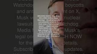 Elon Musk s X  War with Media Watchdog  Explosive Lawsuit#short #shorts