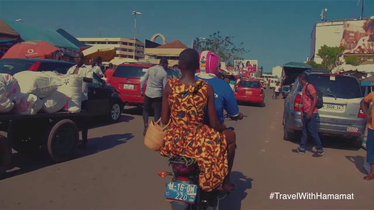 Shopping in Accra Market - Ghana.