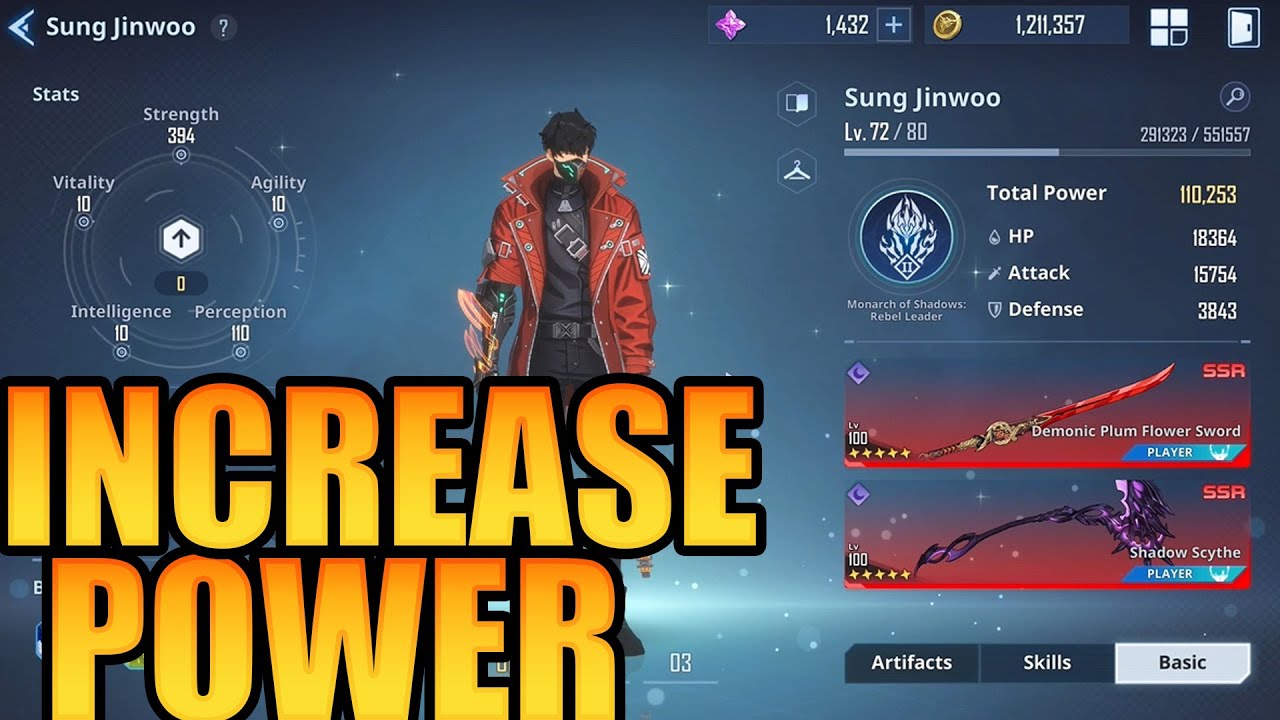 Solo leveling: Arise - How to Increase Sung Jinwoo's Power Level
