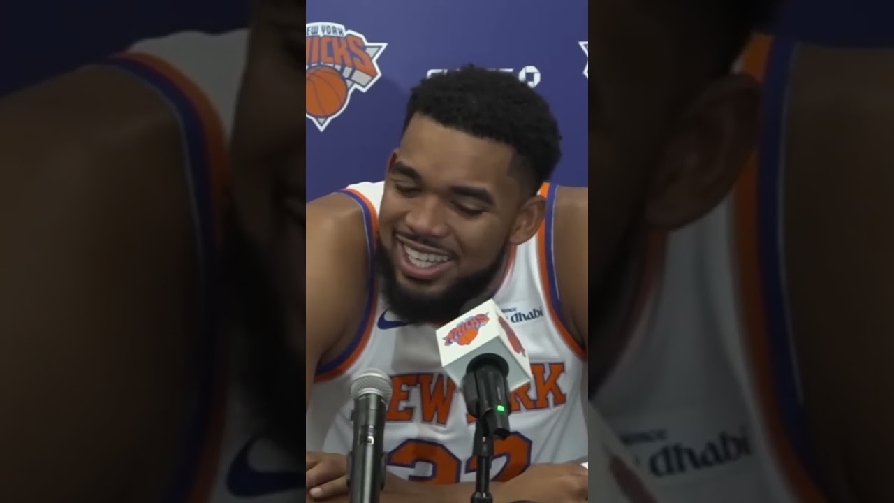 KAT was asked by a reporter on Knicks media day how he was doing after an offseason finger and knee