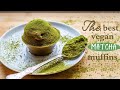 Vegan matcha muffins