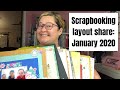 Scrapbooking layout share: January 2020